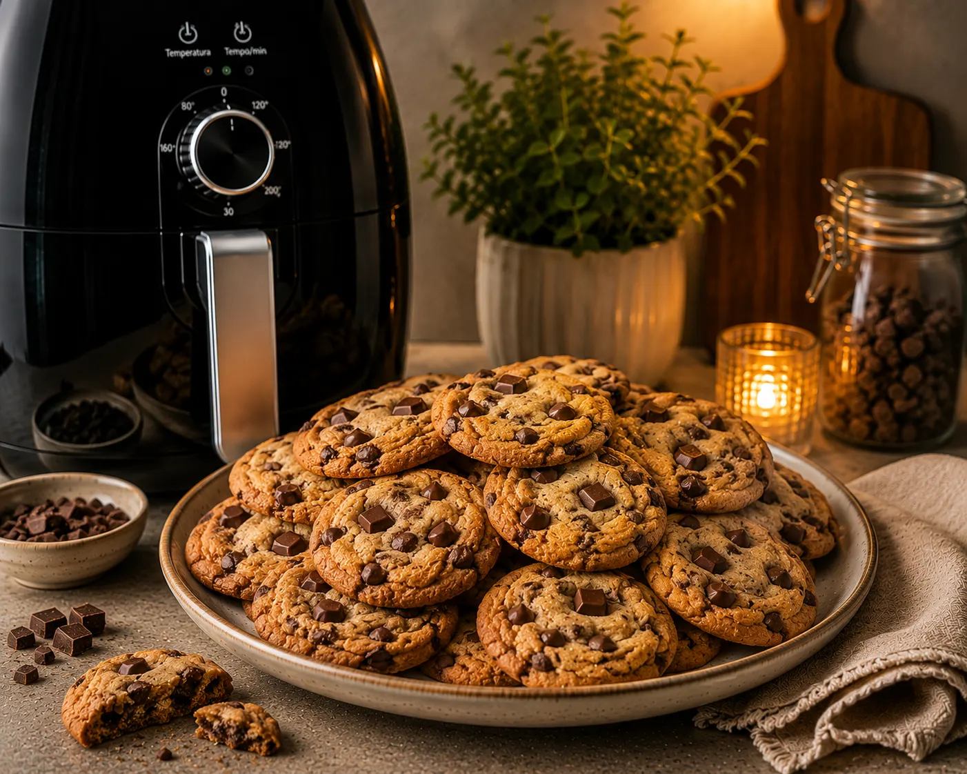 Galletas con chispas de chocolate